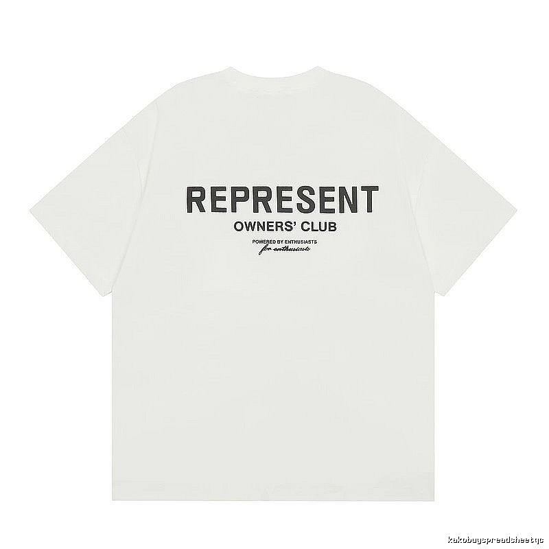 Represent White Style 801 Owners Club T-Shirt Color Pop Logo