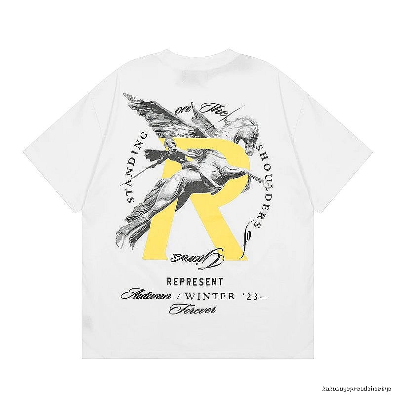 Represent White Style 857 Owners Club T-Shirt Statement Graphic Logo