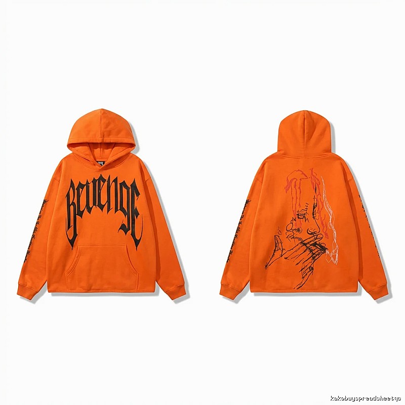 Revenge dark style orange hoodie