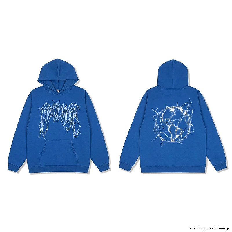 Revenge Lightning Wind Blue Hoodie