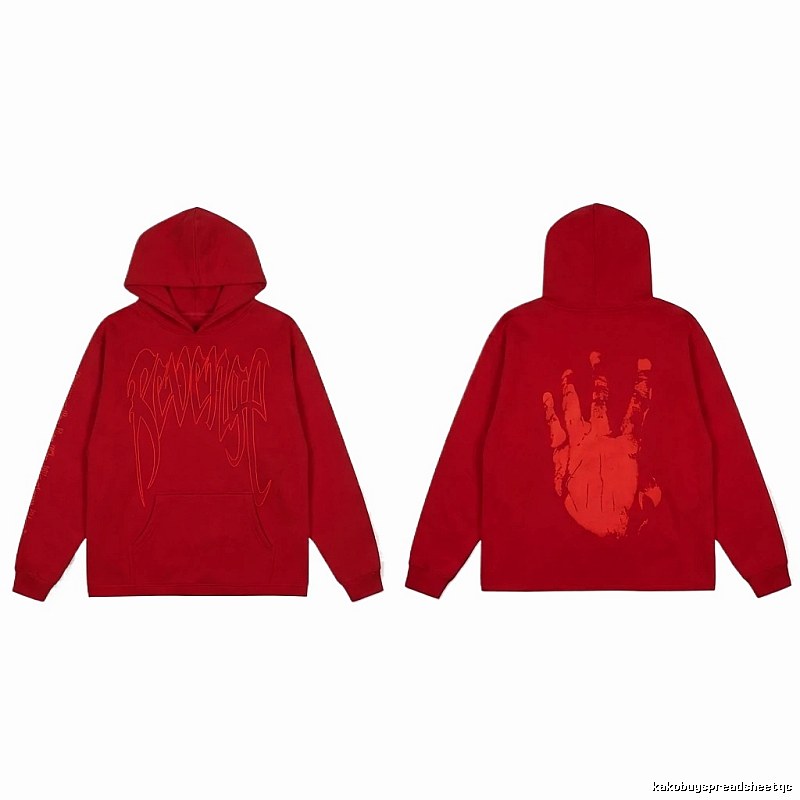 Revenge trendy and cool style red hoodie