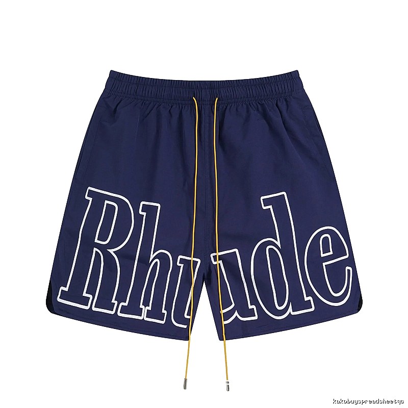 RHUDE Alphabet Wind Dark Blue Shorts