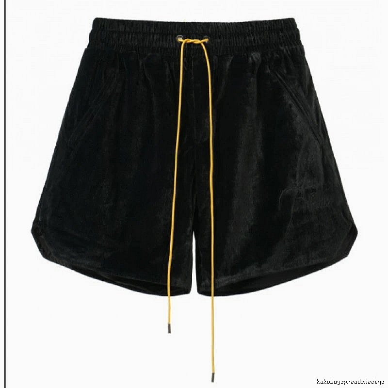 RHUDE black casual shorts