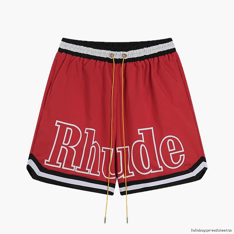 RHUDE sporty red shorts
