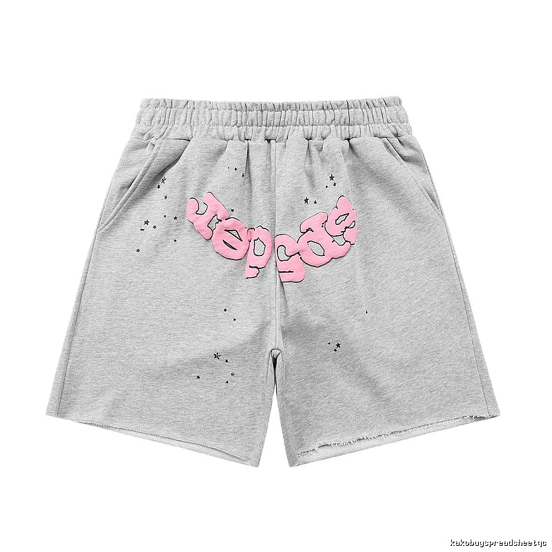 Shorts with Sp5der letter print style