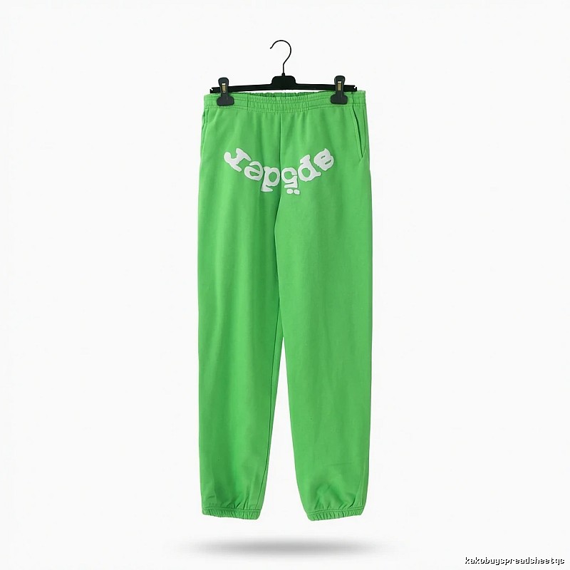 Sp5der Fluorescent Green Trendy Pants