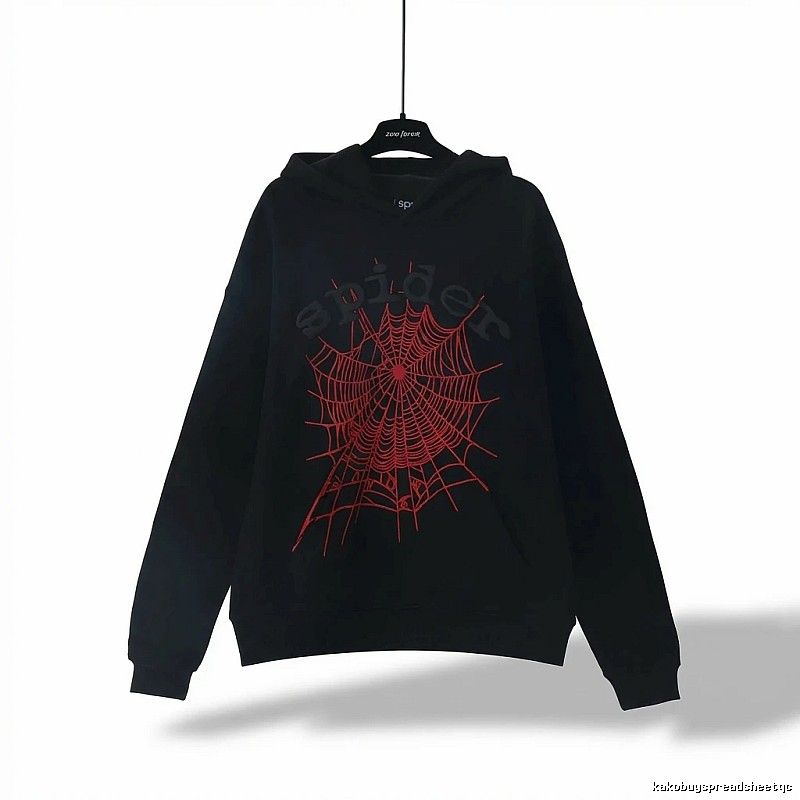 Sp5der Spider Web Trendy Cool Black Sweatshirt