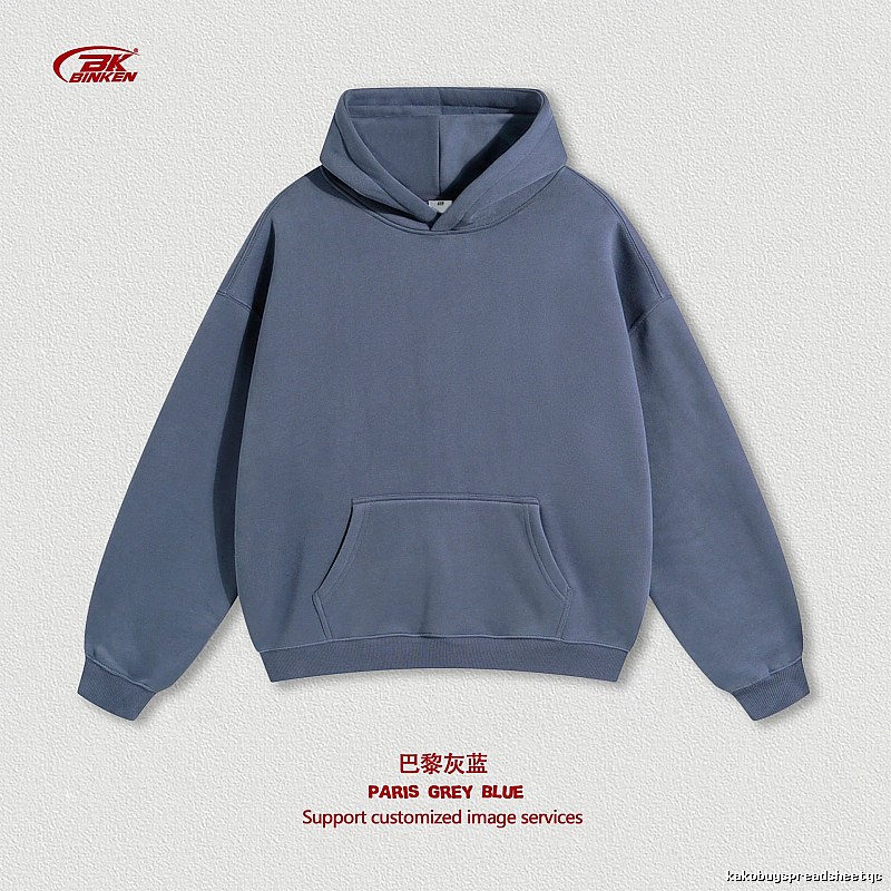 Sport Pullover hoodie Navy Blank Kangaroo for Collection Drops