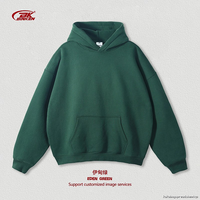 Statement Pullover hoodie Navy Blank Kangaroo for Easy Pairing