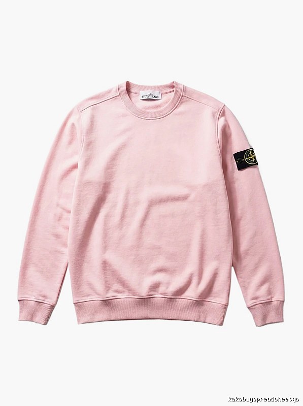 Stone Island Basic Style Simple Wind Pink Sweatshirt