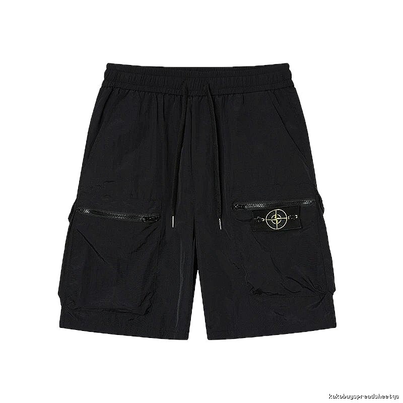Stone Island Classic Collection Workwear Style Black Shorts