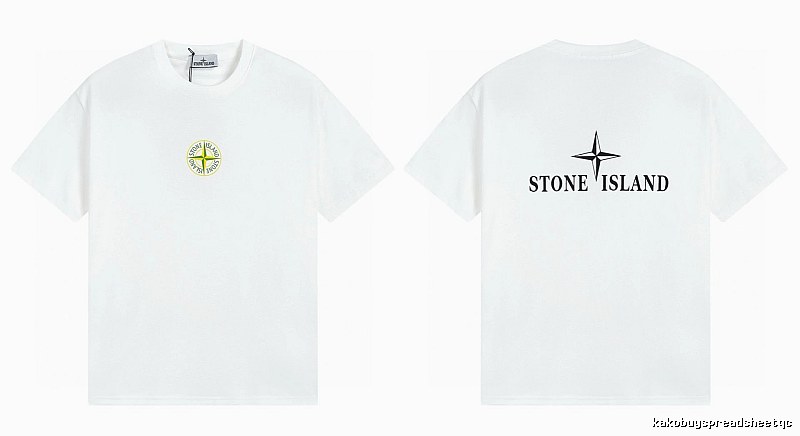 Stone Island Compass Series Street Style White T-Shirt