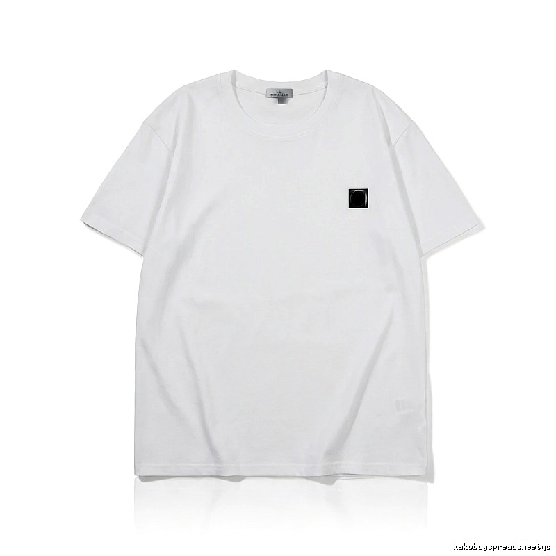 Stone Island minimalist style white T-shirt
