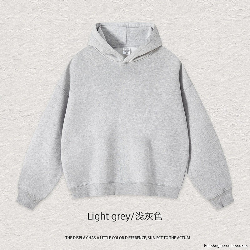 Streetwear Blank pullover hoodie Black Minimal A with Logo Accent