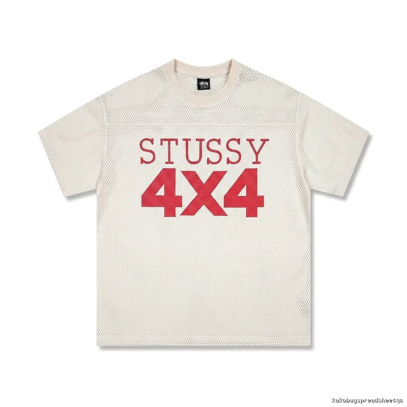Stussy 4X4 Retro Style White T-shirt