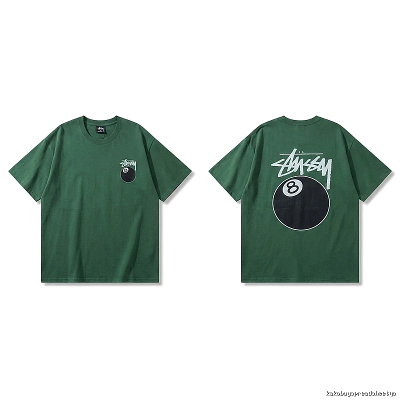 Stussy Black Eight Series Trendy and Cool Style T-shirt
