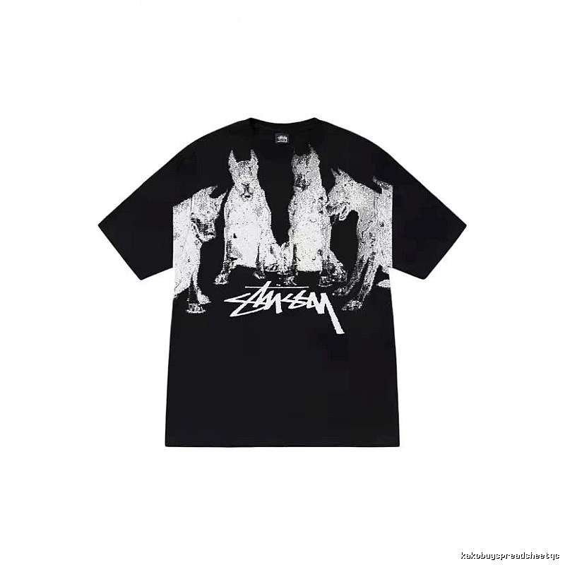 Stussy Classic Graphic T-shirt Black White Stussy for Daily Styling