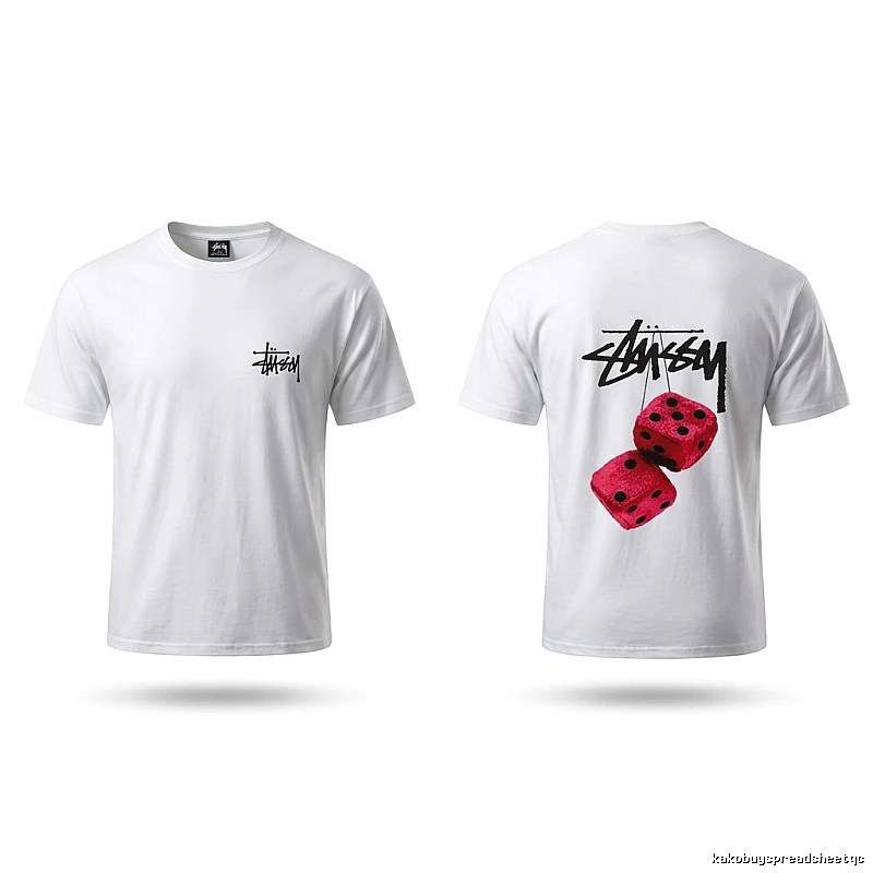 Stussy Dice Print White T-shirt