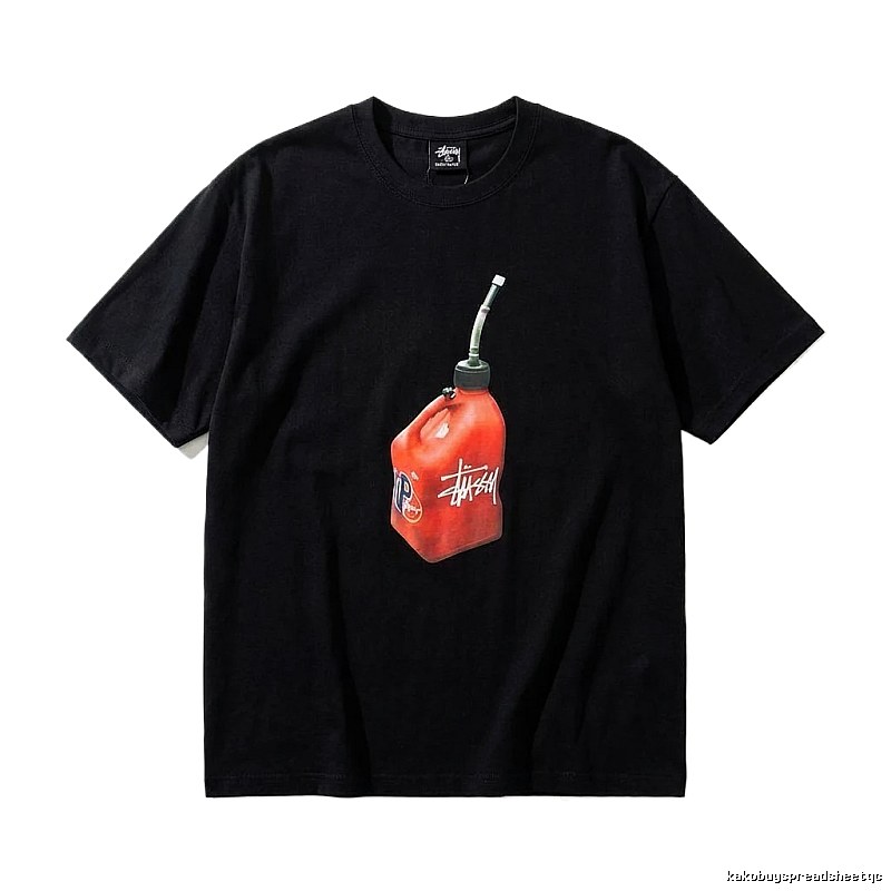 Stussy graffiti-style black T-shirt
