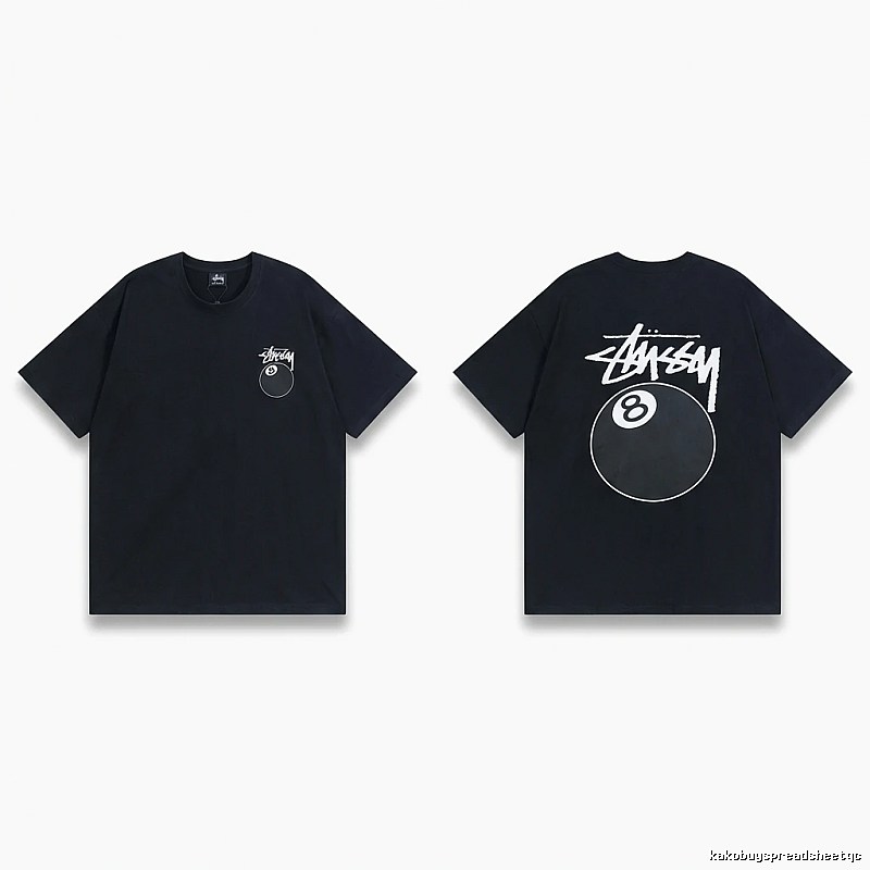 Stussy No.8 Ball Style Black T-shirt