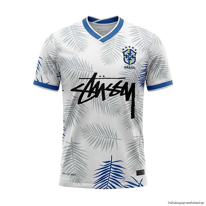 Stussy Palm Print White Shirt