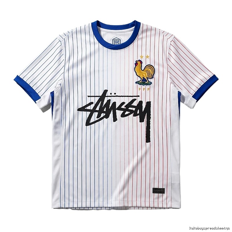 Stussy striped sporty white T-shirt