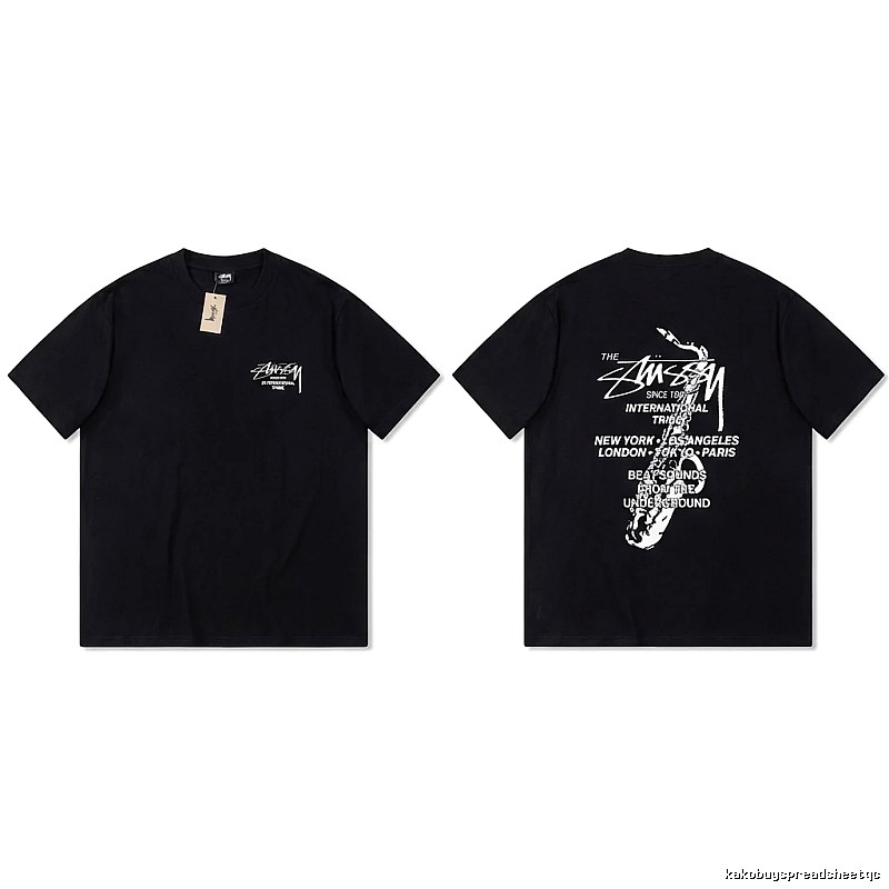 Stussy trendy and cool style black T-shirt