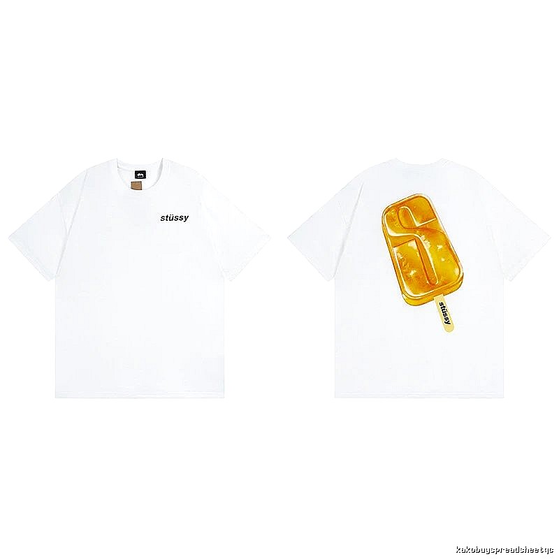 Stussy White Spider Graphic T-Shirt City Outfit Logo