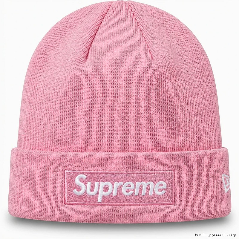 Supreme basic style pink cold hat