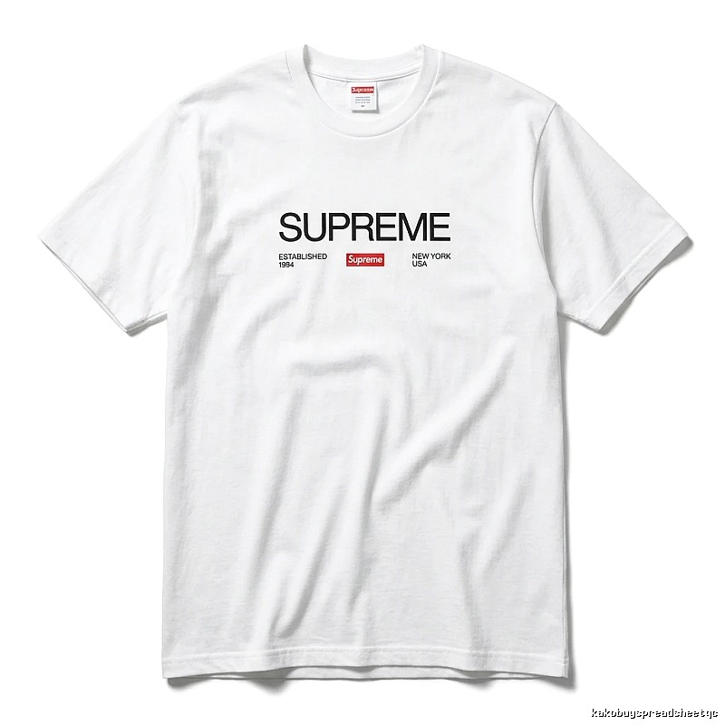 Supreme basic white T-shirt