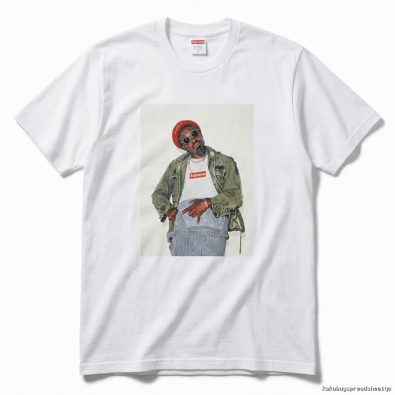 Supreme character print style white T-shirt