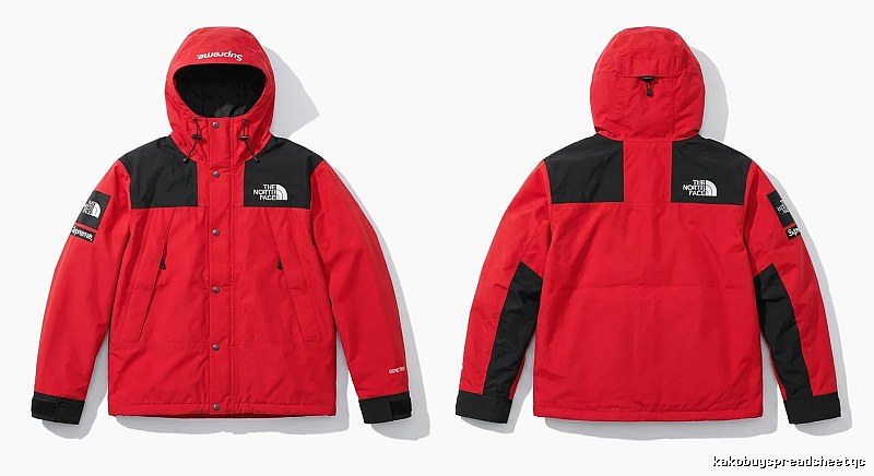 Supreme co-branded red windbreaker