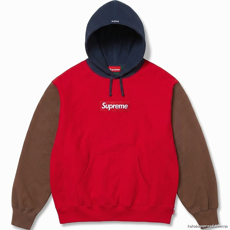 Supreme Color - Blocked Casual Style Sweatshirt