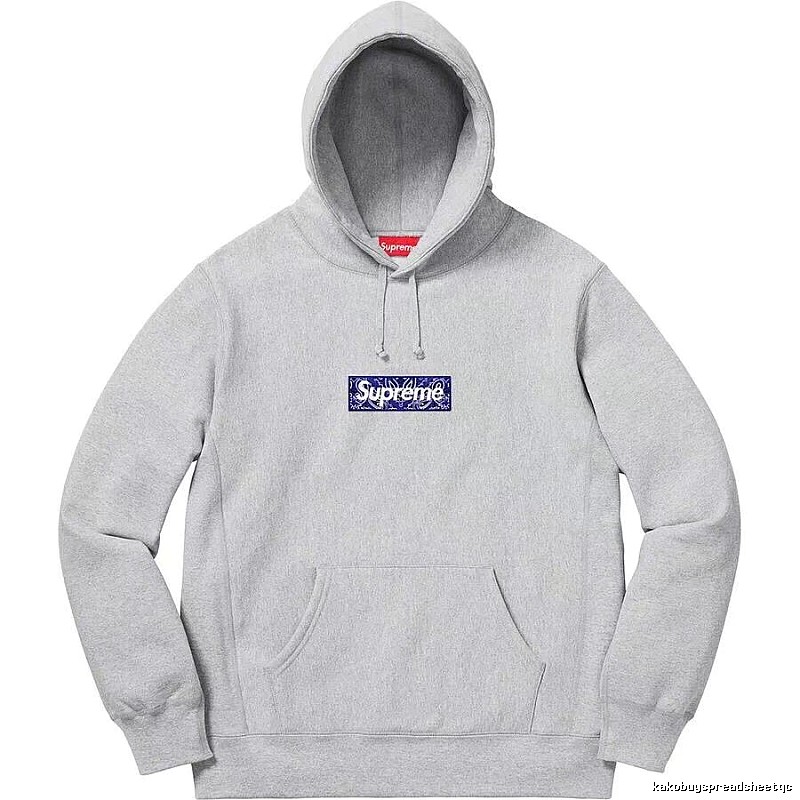 Supreme Daily Logo hoodie Gray Red Oversized for City Outfits