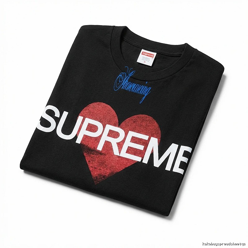 Supreme Love Trendy Brand Black T-shirt
