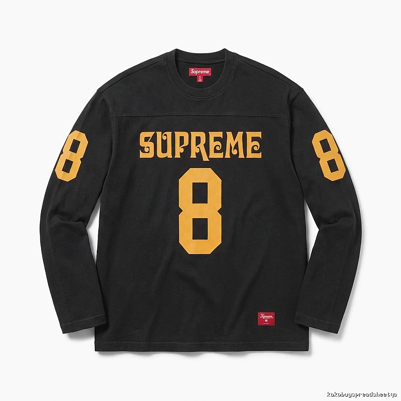 Supreme No.8 Retro Style Black T-shirt
