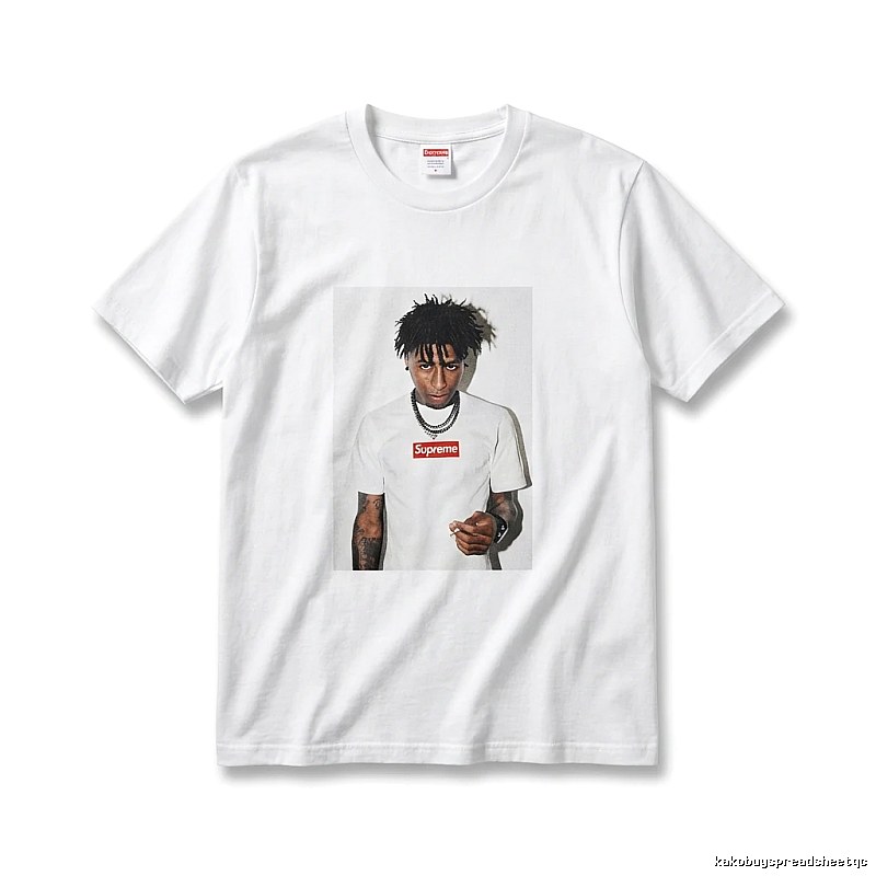 Supreme Portrait Print Style White T-shirt