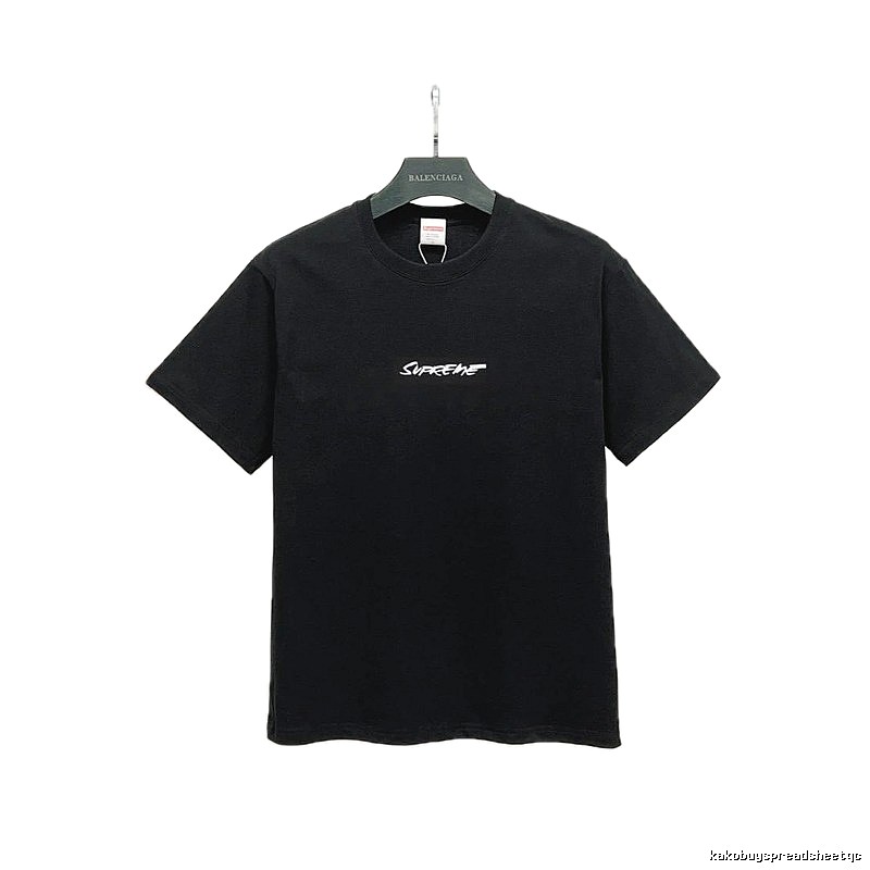 Supreme Printed Street-style Black T-Shirt