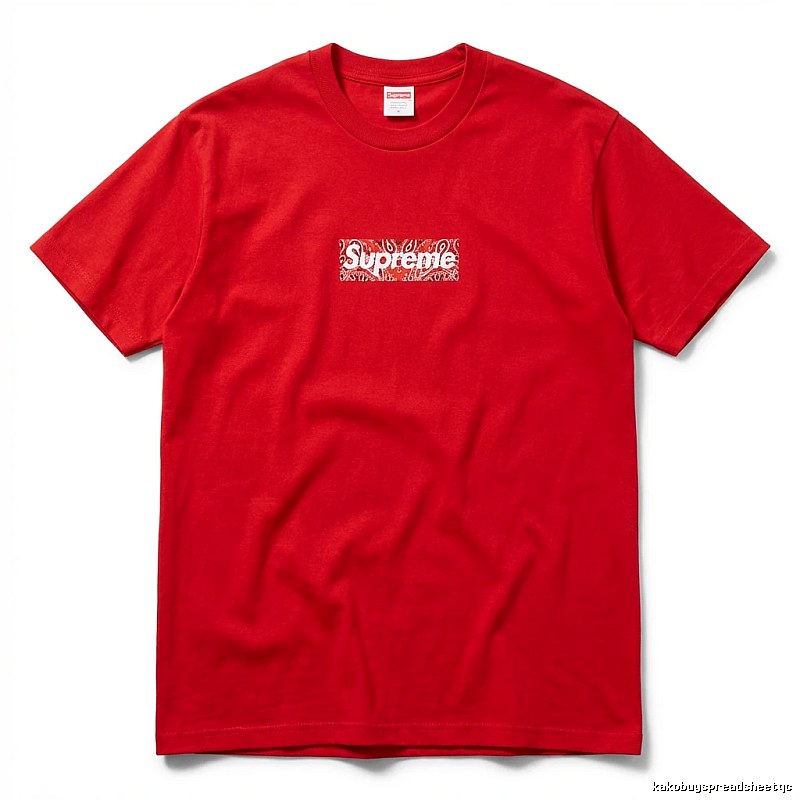 Supreme Printed Trendy Red T-shirt