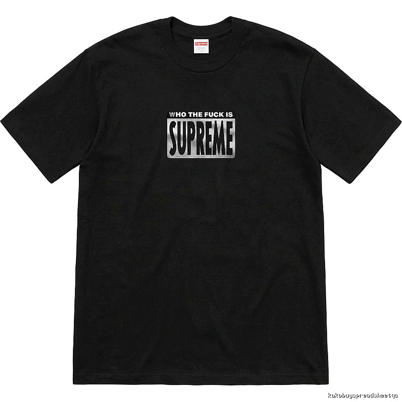 Supreme trendy and cool black short-sleeved shirt