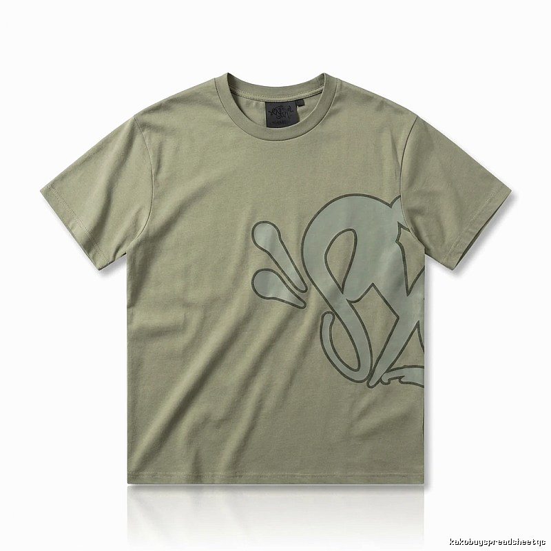 SynaWorld Graffiti Style Khaki T-shirt