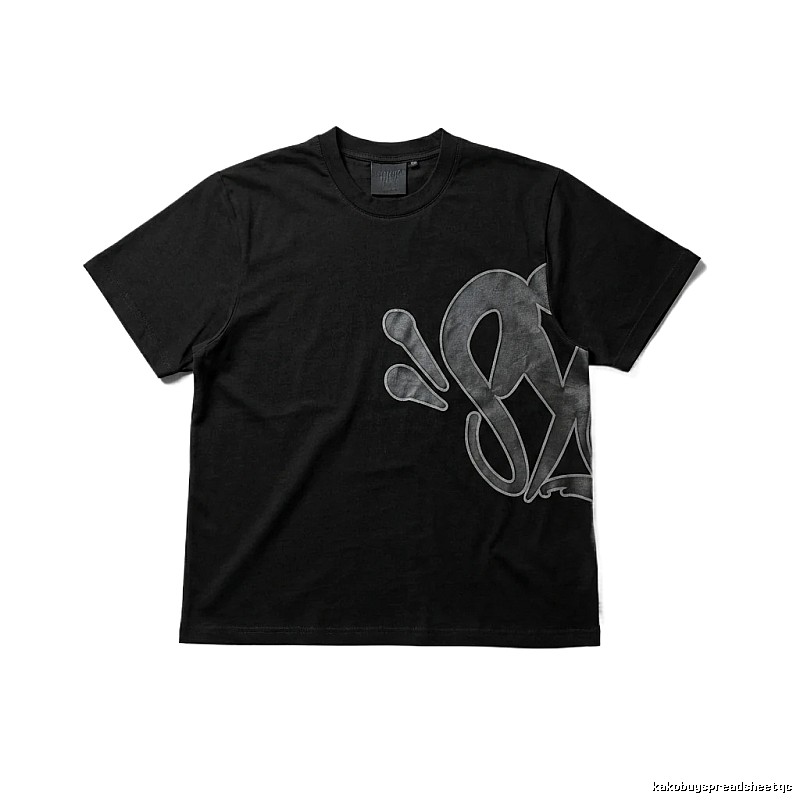 SynaWorld Trendy and Cool Style Black T-shirt