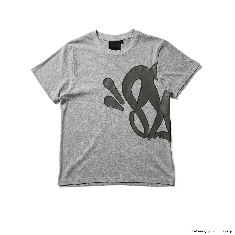 SynaWorld Trendy and Cool Style Gray T-shirt