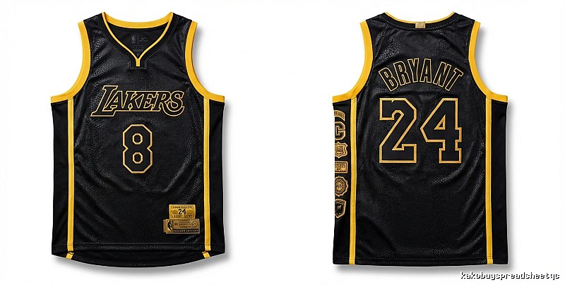 The No. 24 jersey of Kobe Bryant of the Los Angeles Lakers.
