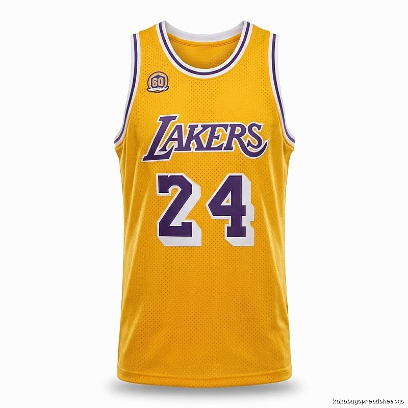 The No. 24 yellow jersey of the Los Angeles Lakers.