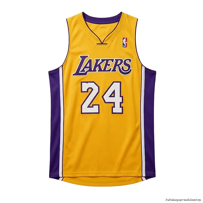 The No. 24 yellow jersey of the Los Angeles Lakers.