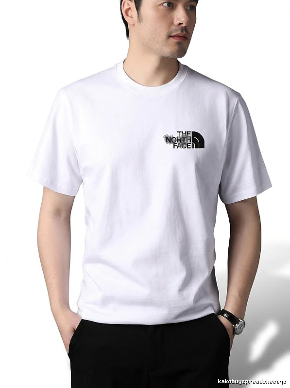 The North Face simple-style white T-shirt