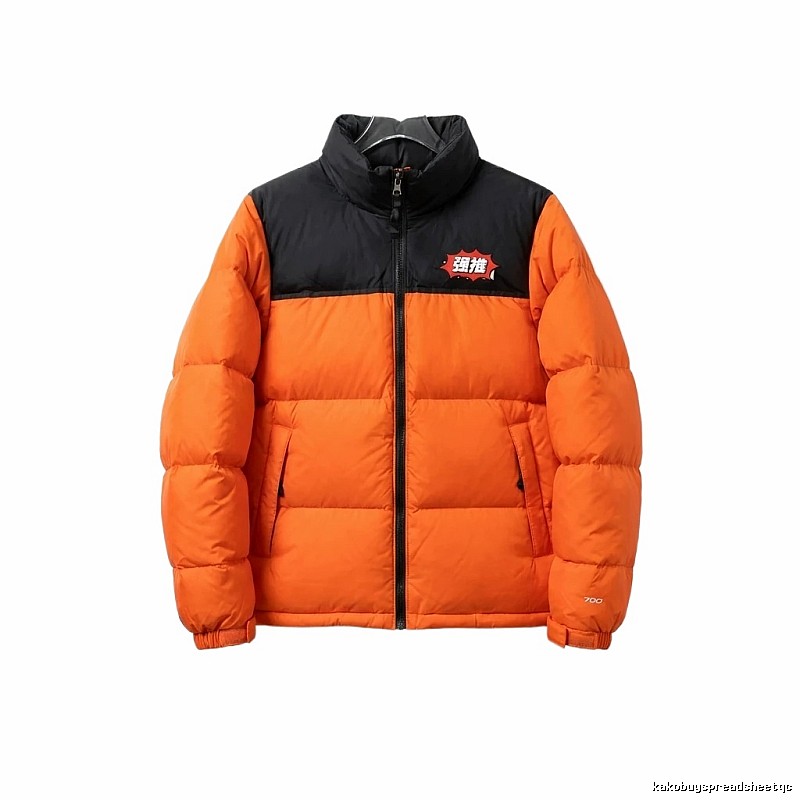The North Face violent orange down jacket