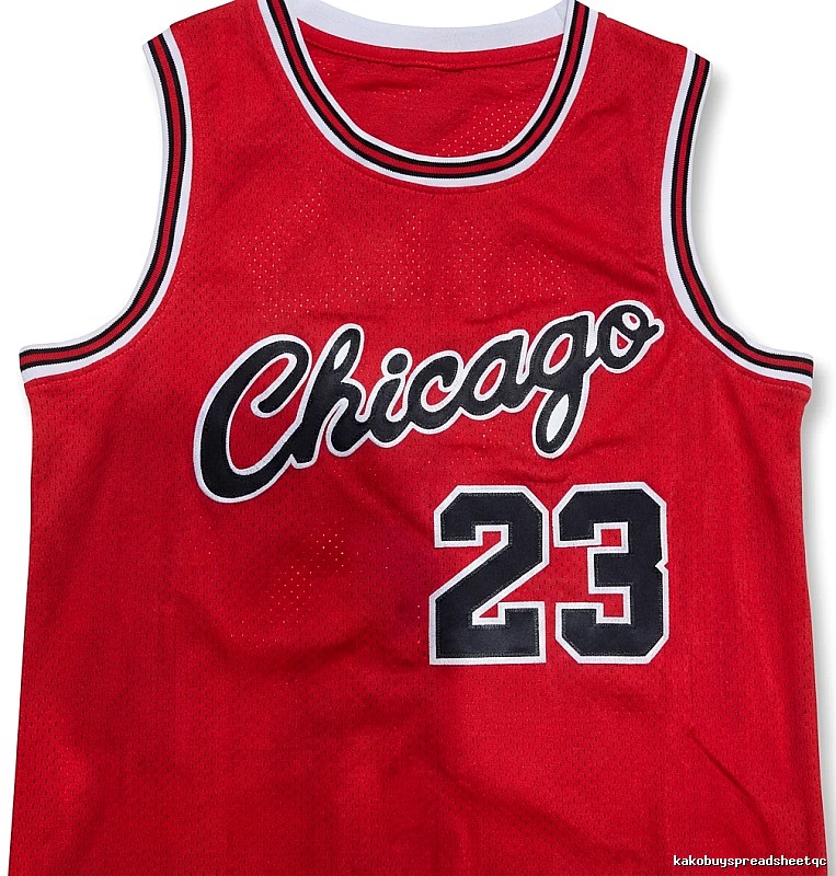 The red basketball uniforms of the Michael Jordan.