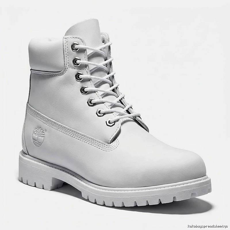 Timberland classic white work boots
